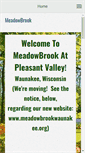 Mobile Screenshot of meadowbrookwaunakee.com