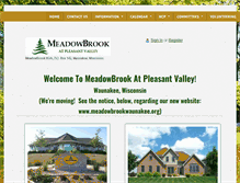 Tablet Screenshot of meadowbrookwaunakee.com